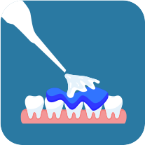 Очищение зубов и дёсен