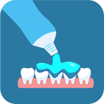 Обработка зубов реминерализирующим гелем Relief